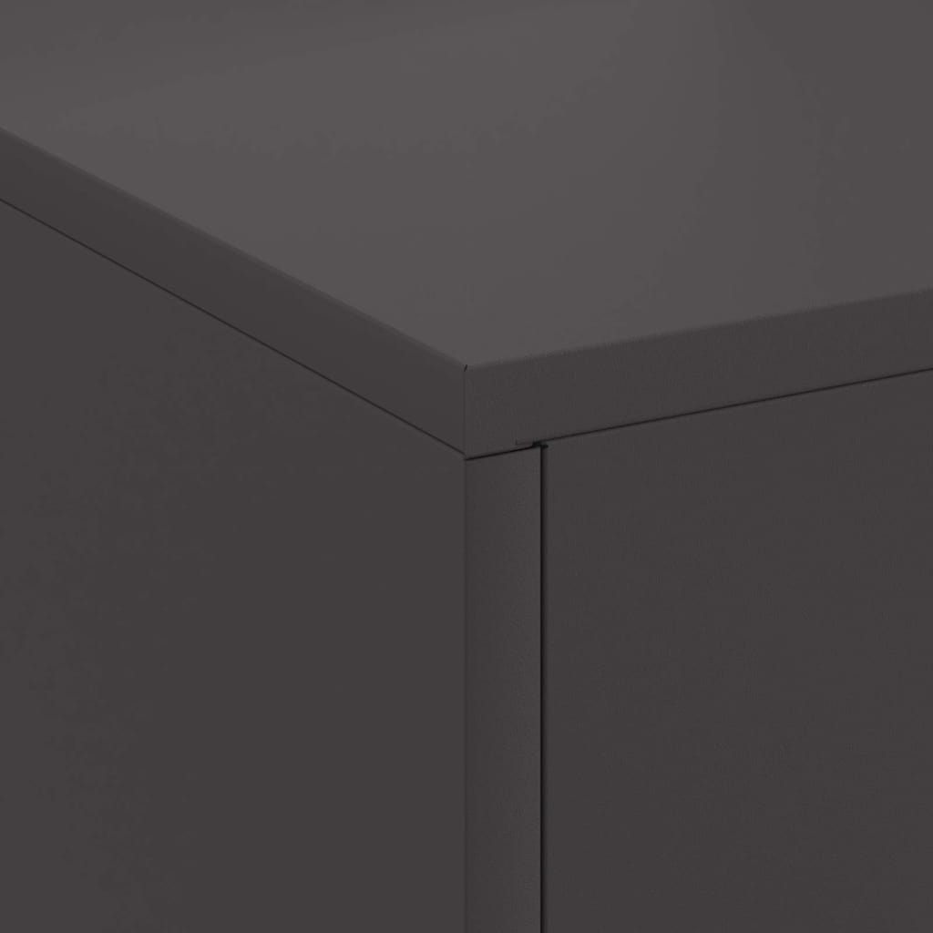 Kamin Crna 80 x 50 x 96 cm Čelična vrata