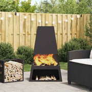 Kamin Crna 60 x 35 x 100 cm Čelik