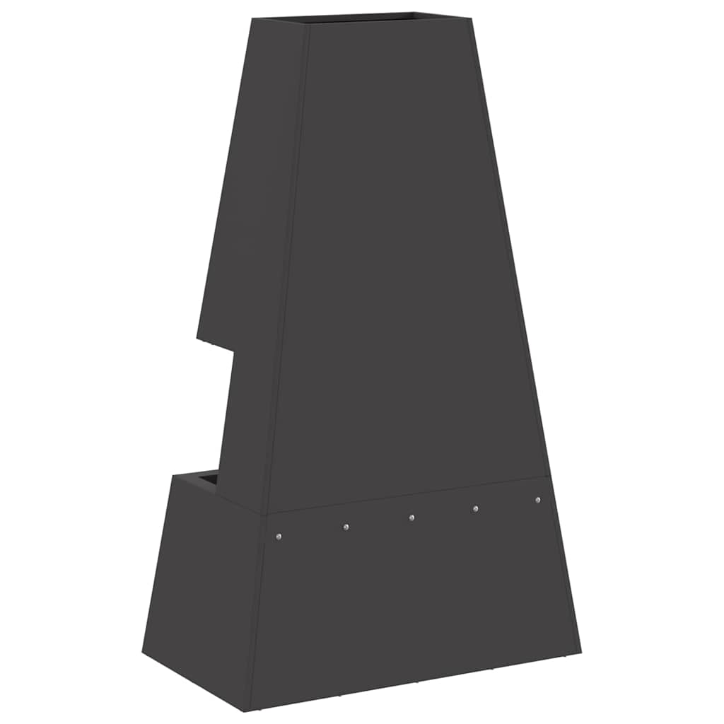 Kamin Crna 60 x 35 x 100 cm Čelik