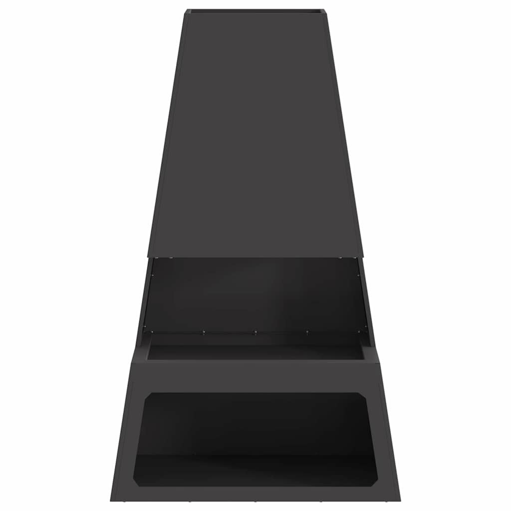 Kamin Crna 60 x 35 x 100 cm Čelik