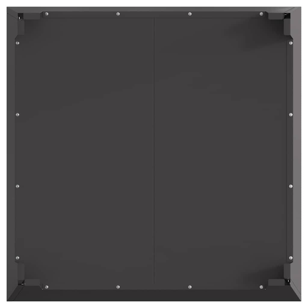 Kamin Crna 80 x 80 x 43 cm Čelik