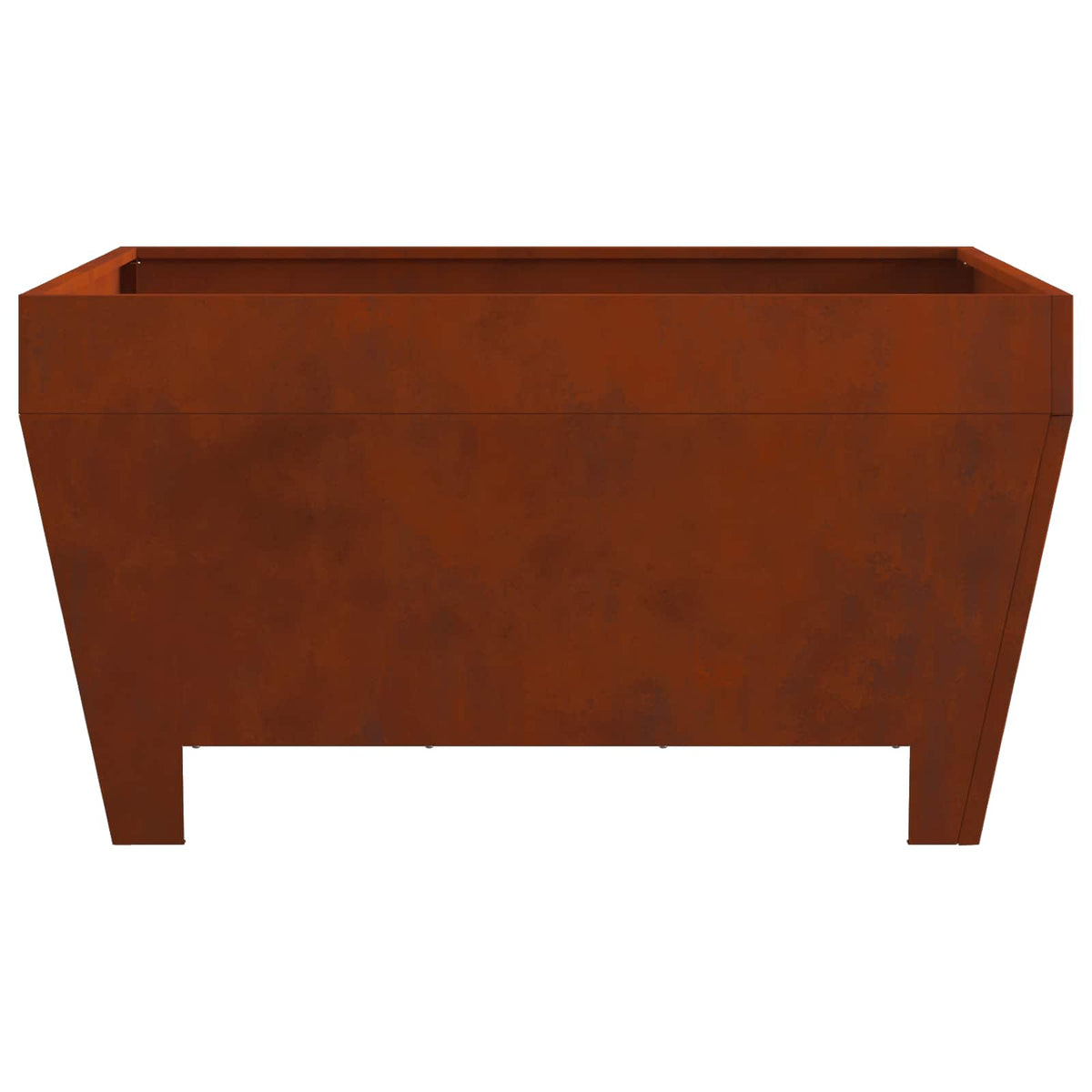 Kamin Smeđa 80 x 80 x 43 cm Čelik otporan na vremenske uvjete