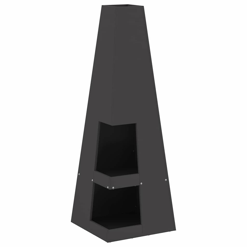Kamin Crna 35 x 35 x 100 cm Čelik