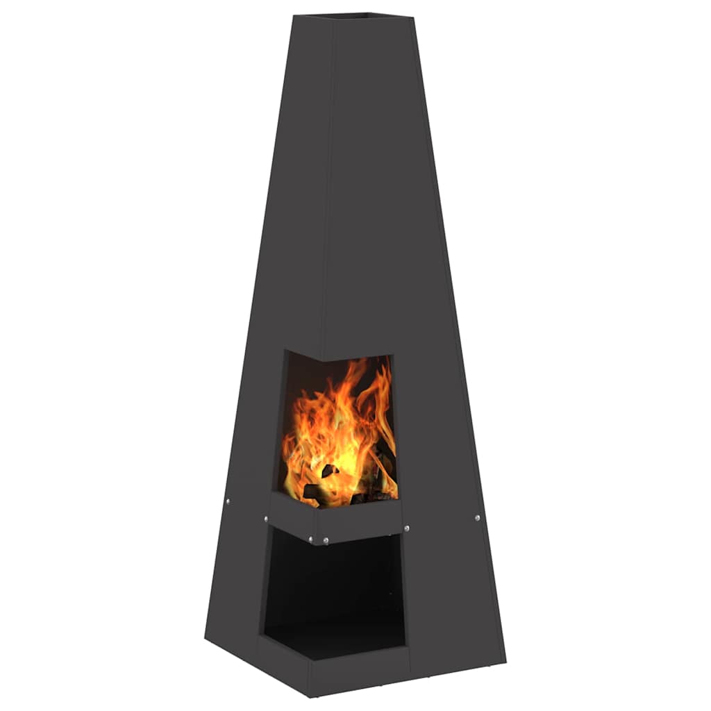 Kamin Crna 35 x 35 x 100 cm Čelik
