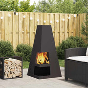 Kamin Crna 50 x 50 x 100 cm Čelik