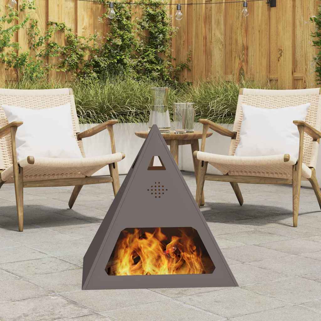 Kamin Crna 50 x 50 x 51 cm Čelik
