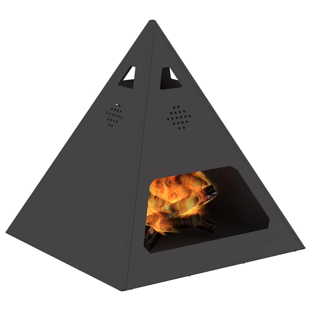 Kamin Crna 50 x 50 x 51 cm Čelik
