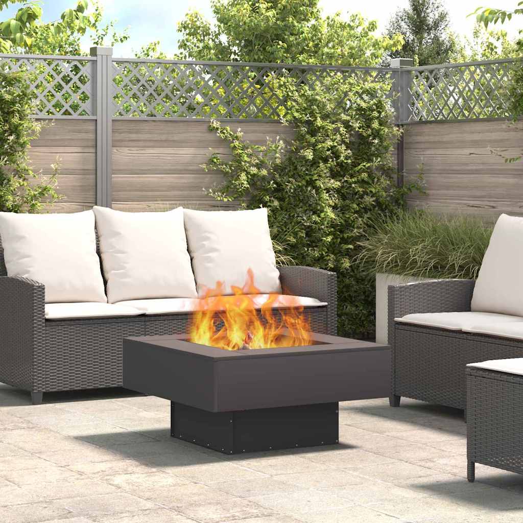 Kamin Crna 80 x 80 x 40 cm Čelik