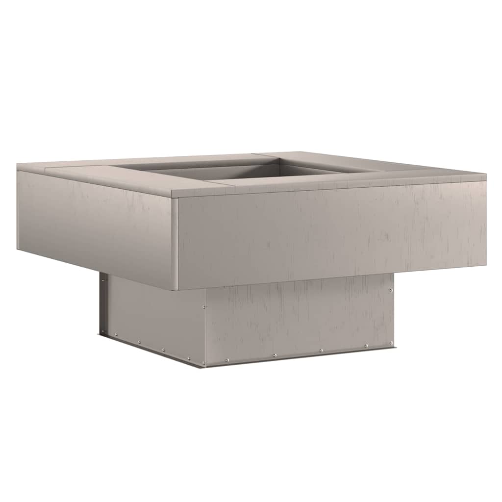 Kamin Smeđa 80 x 80 x 40 cm Čelik otporan na vremenske uvjete