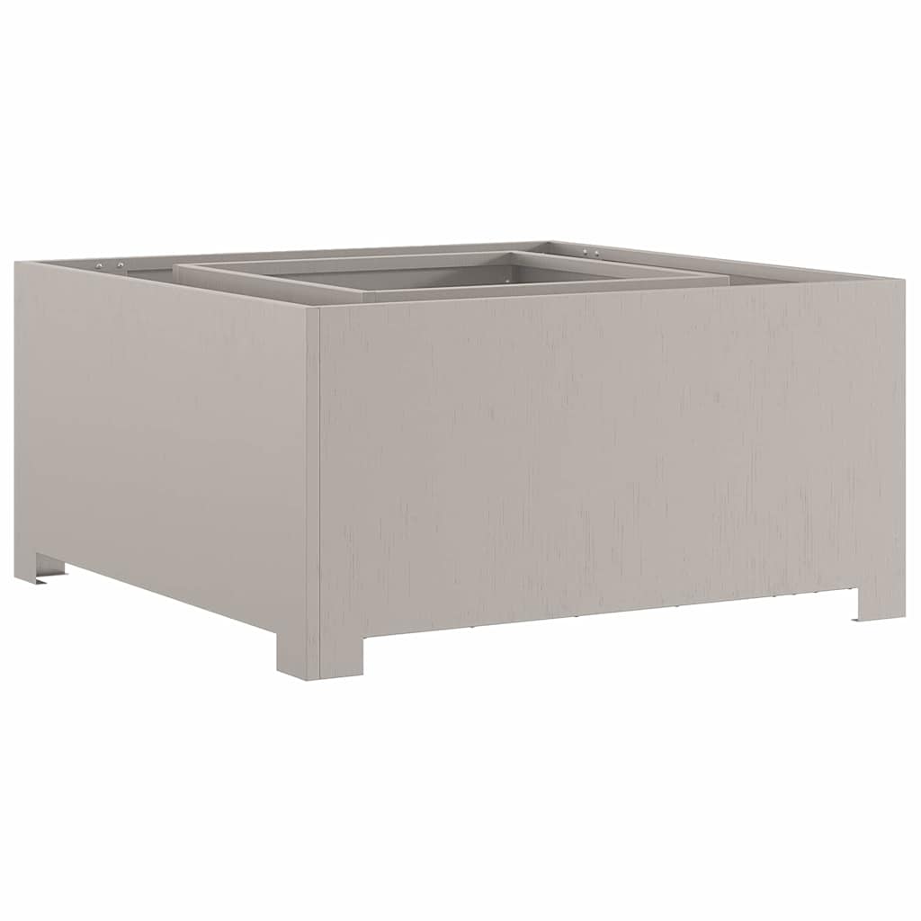 Kamin Smeđa 80 x 80 x 40 cm Čelik otporan na vremenske uvjete