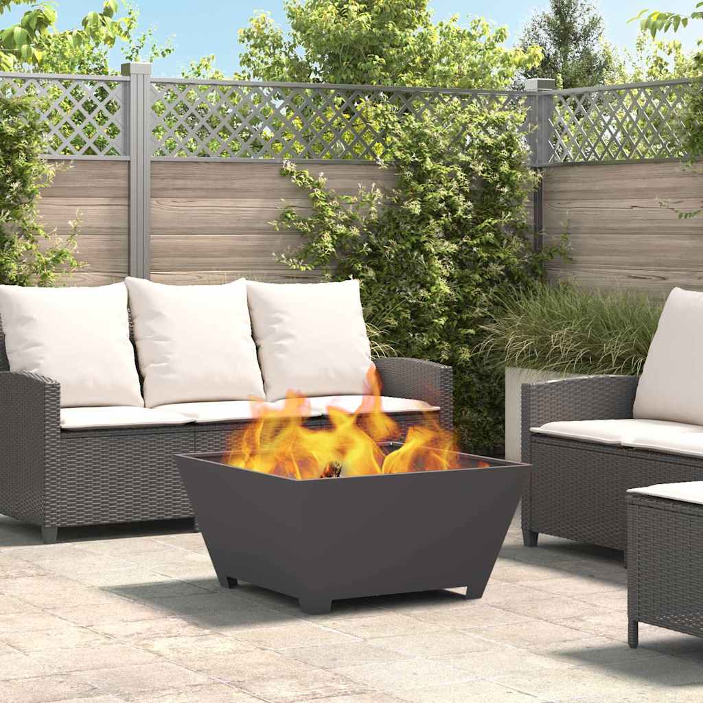 Kamin Crna 80 x 80 x 40 cm Čelik
