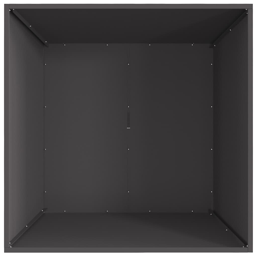 Kamin Crna 80 x 80 x 40 cm Čelik