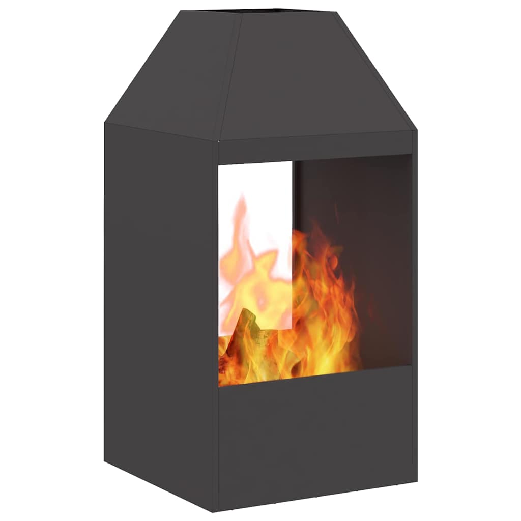 Kamin Crna 50 x 50 x 100 cm Čelik