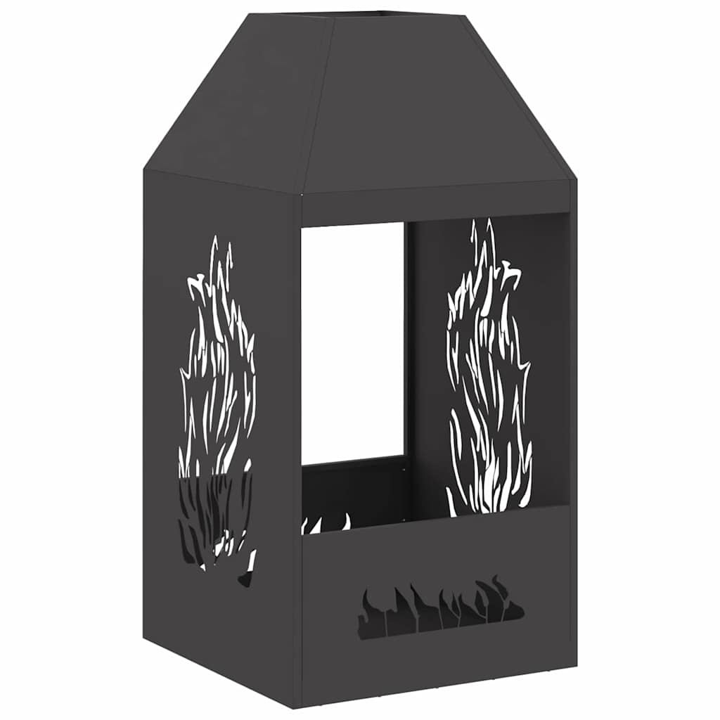 Kamin Crna 50 x 50 x 100 cm Čelik