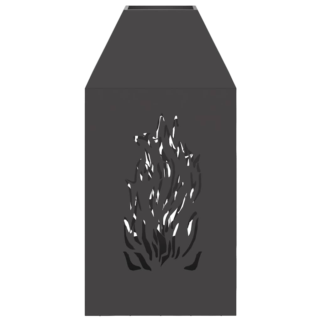 Kamin Crna 50 x 50 x 100 cm Čelik