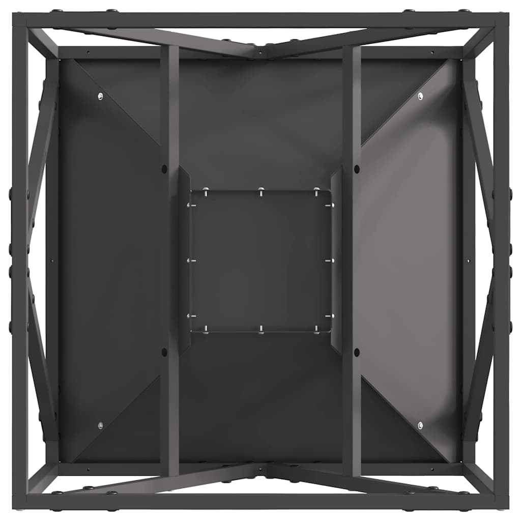 Kamin Crna 50 x 50 x 35 cm Čelik
