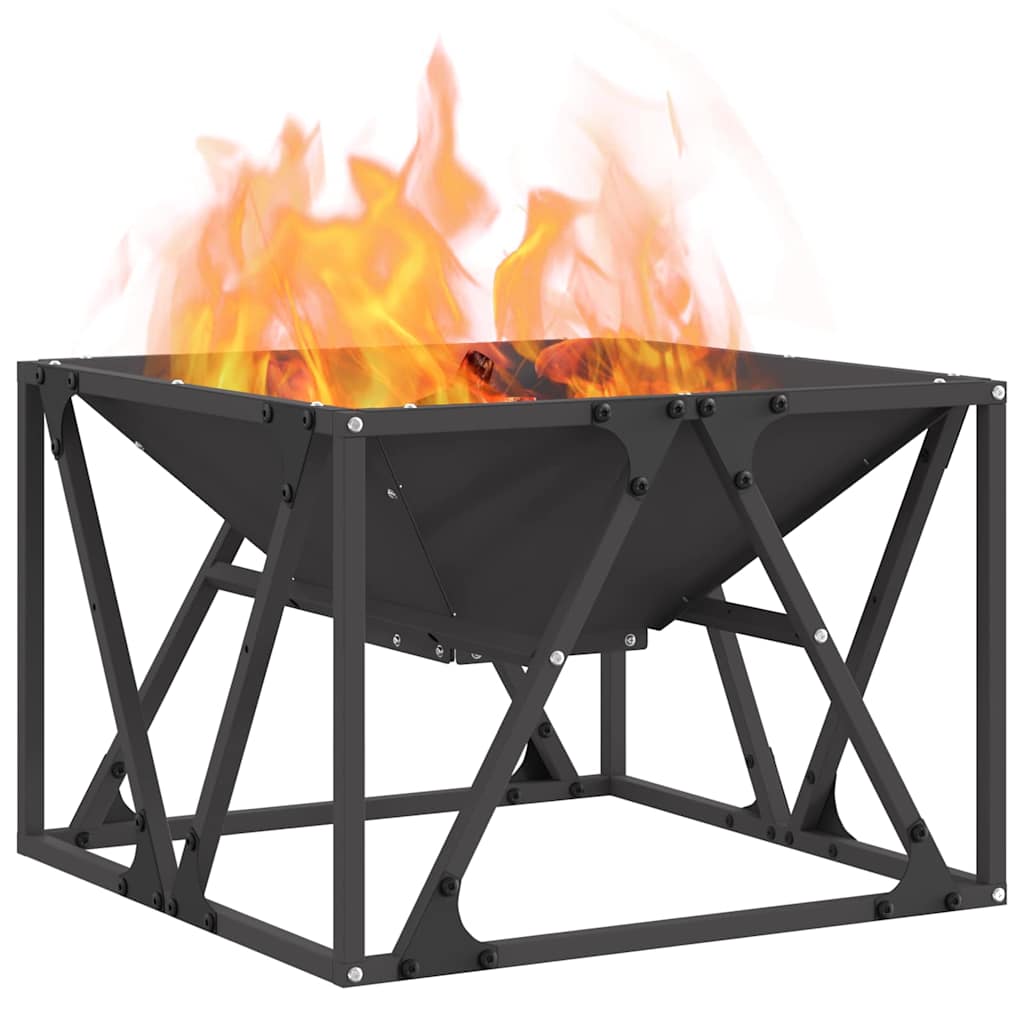 Kamin Crna 50 x 50 x 35 cm Čelik