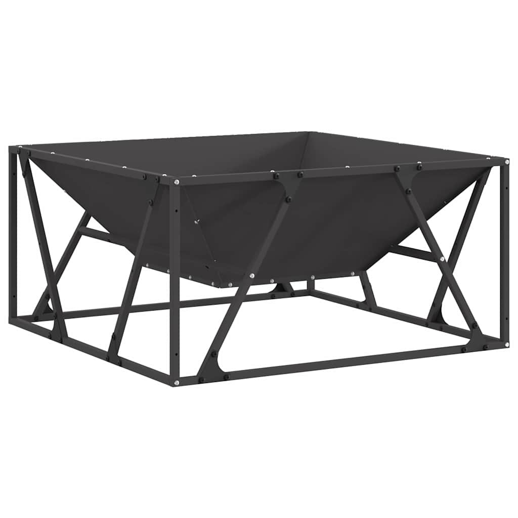 Kamin Crna 80 x 80 x 40 cm Čelik