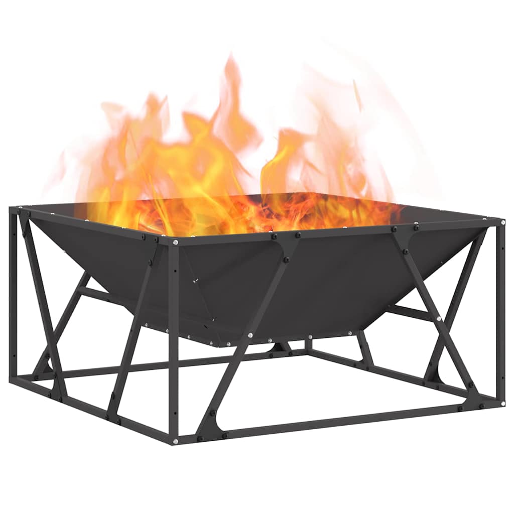 Kamin Crna 80 x 80 x 40 cm Čelik