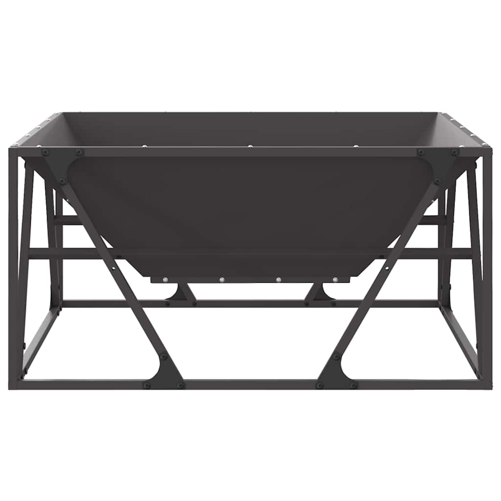 Kamin Crna 80 x 80 x 40 cm Čelik