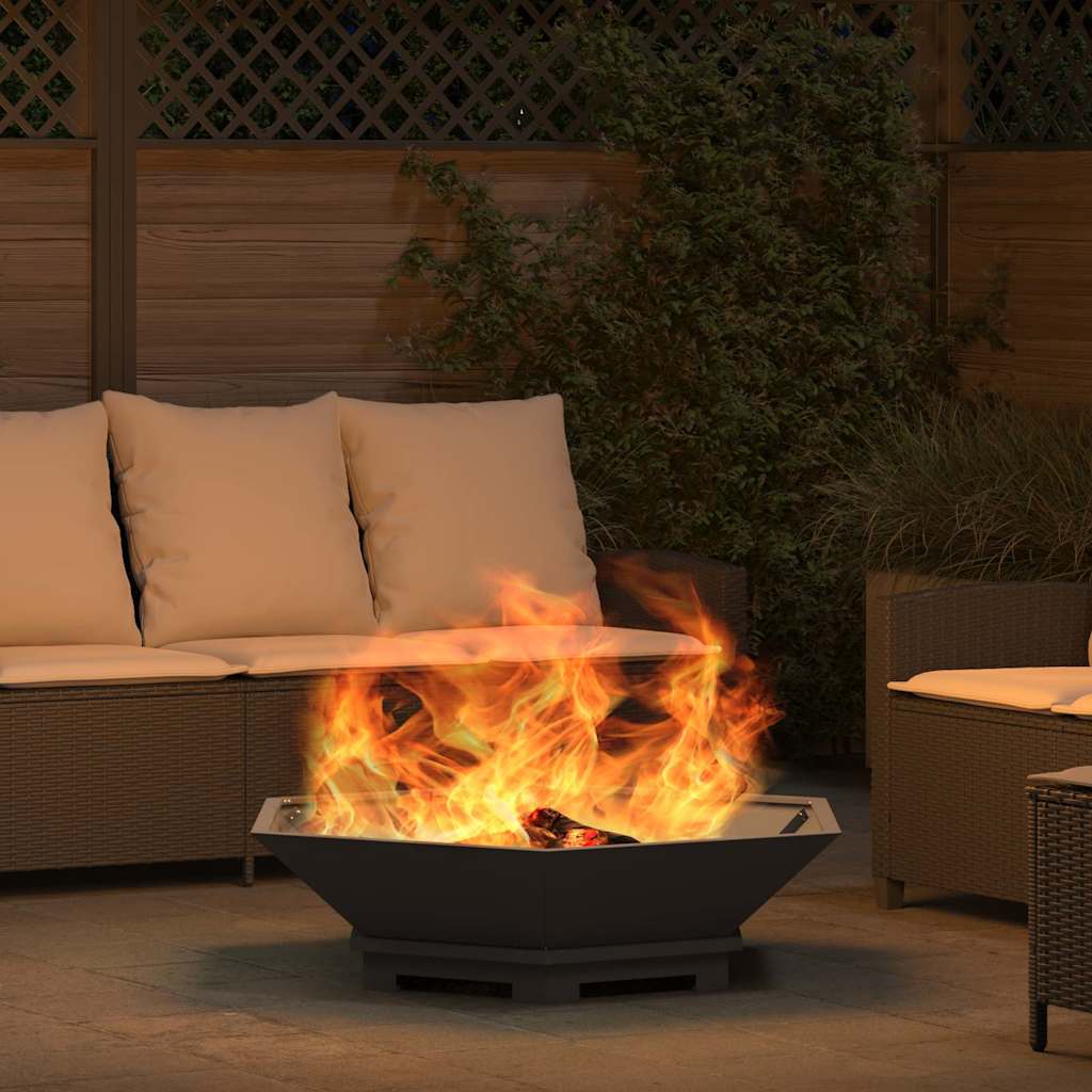 Kamin Crna 100 x 100 x 28 cm Čelik
