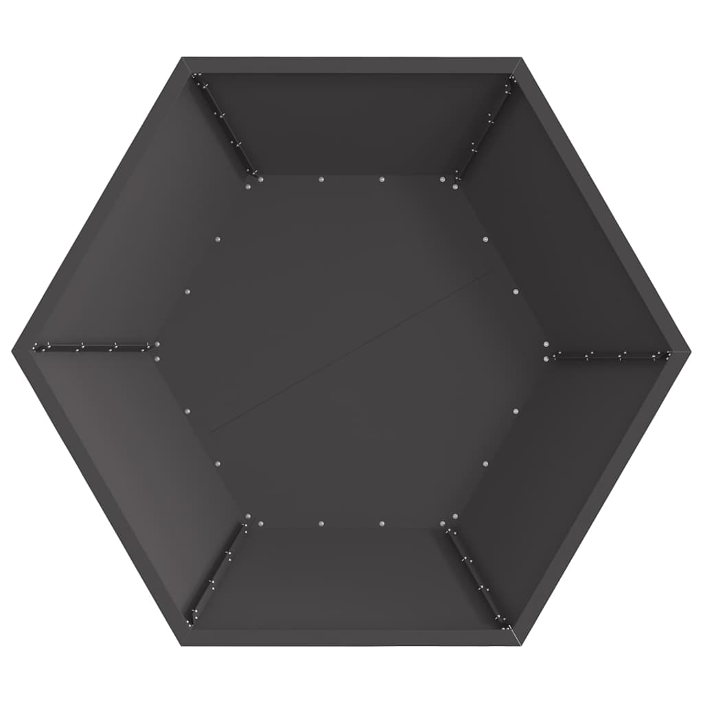 Kamin Crna 100 x 100 x 28 cm Čelik
