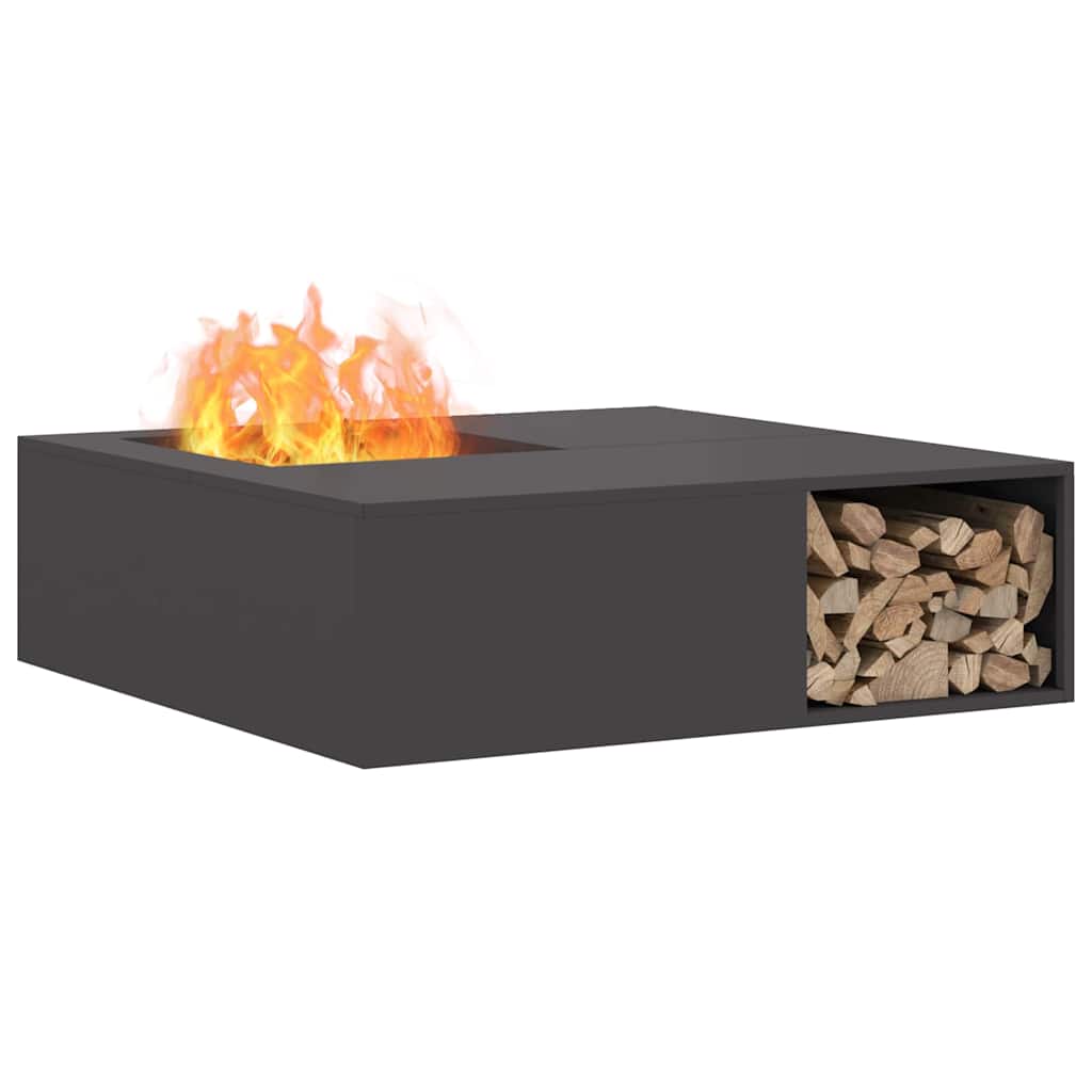 Kamin Crna 100 x 100 x 30 cm Čelik