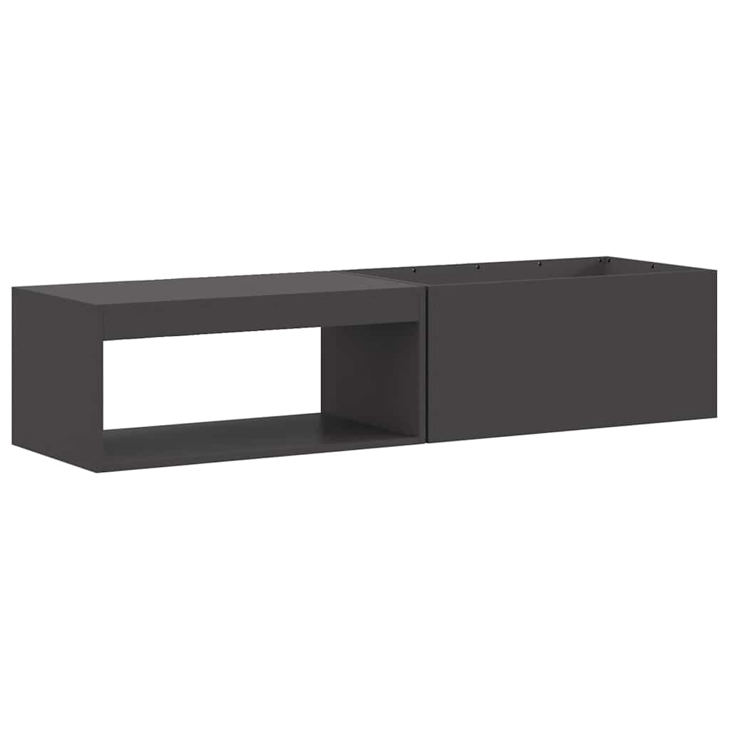 Kamin Crna 160 x 45 x 35 cm Čelik