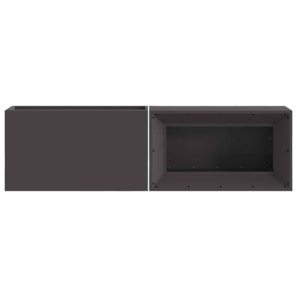 Kamin Crna 160 x 45 x 35 cm Čelik