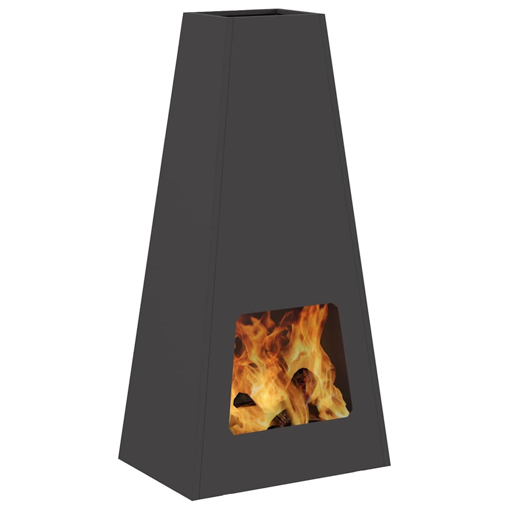 Kamin Crna Veličina 50 x 35 x 100 cm Čelik