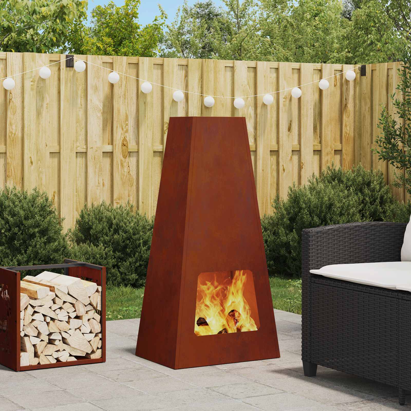 Kamin Smeđa Veličina 50 x 35 x 100 cm