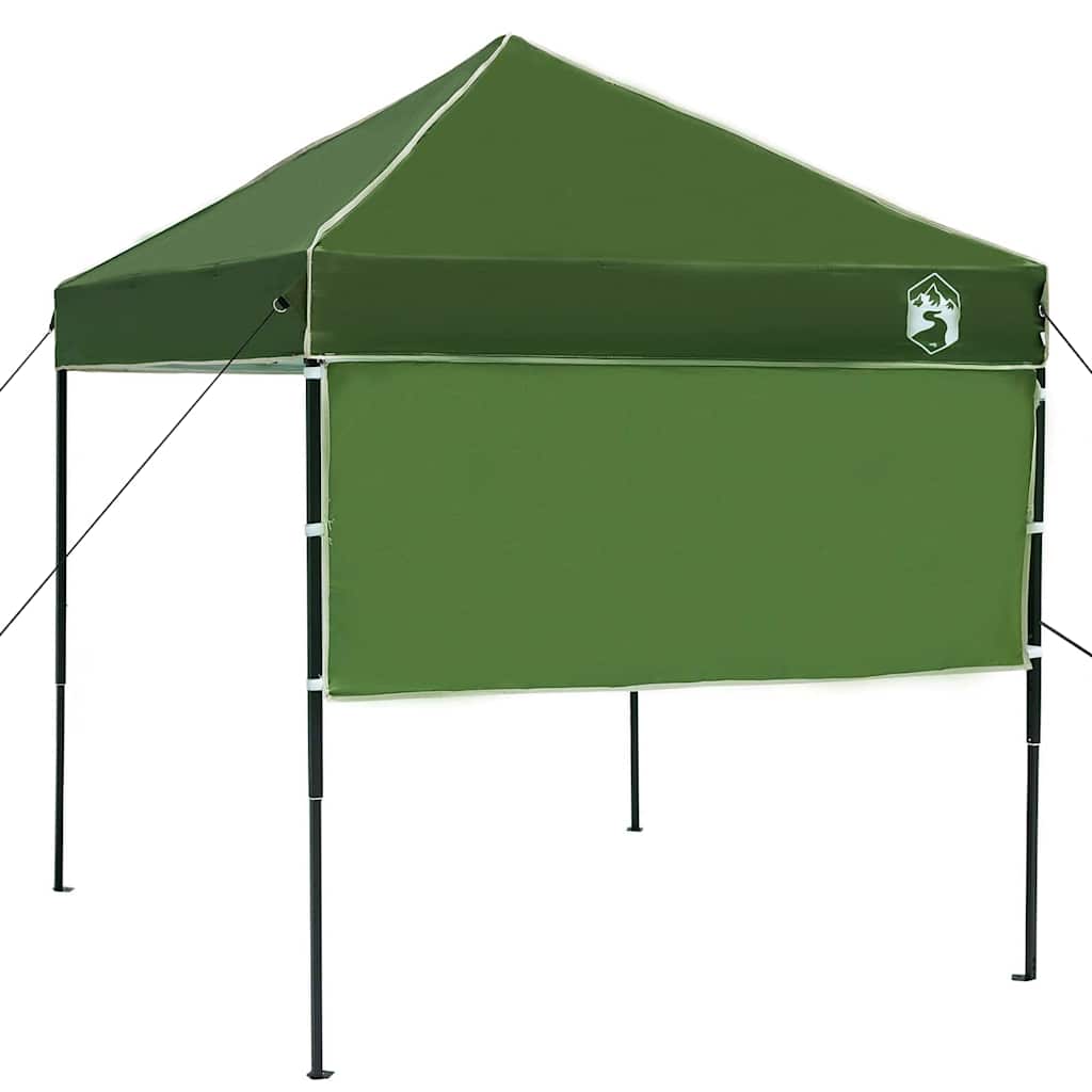 Šator s nadstrešnicom Zelena 194 x 194 x 251 cm tkanina