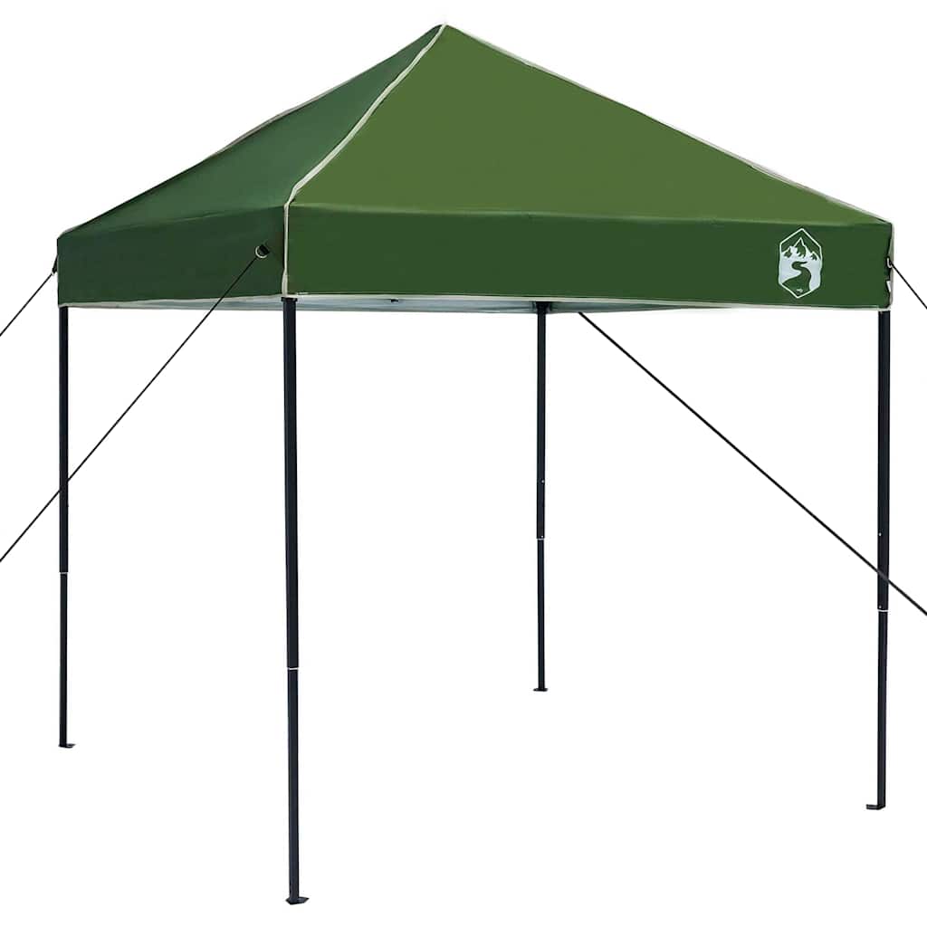 Šator s nadstrešnicom Zelena 194 x 194 x 251 cm tkanina