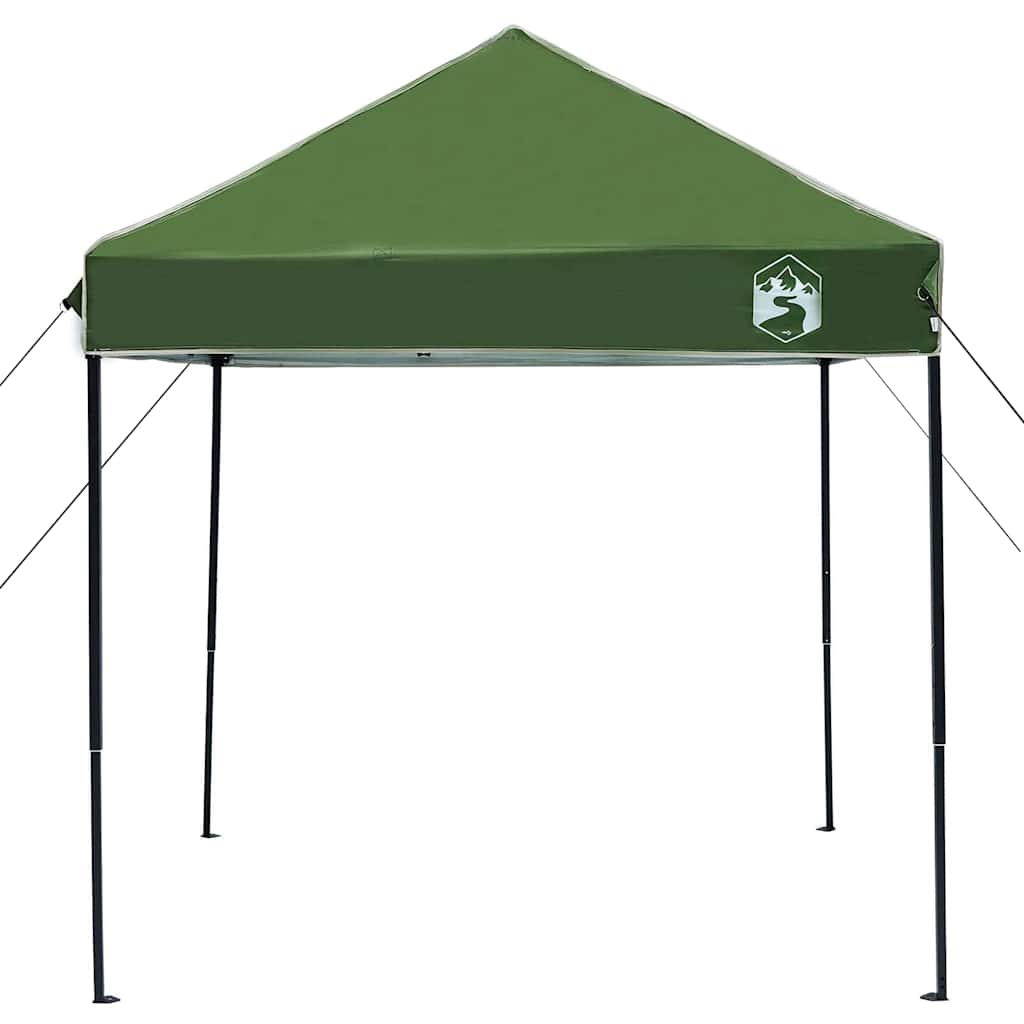 Šator s nadstrešnicom Zelena 194 x 194 x 251 cm tkanina