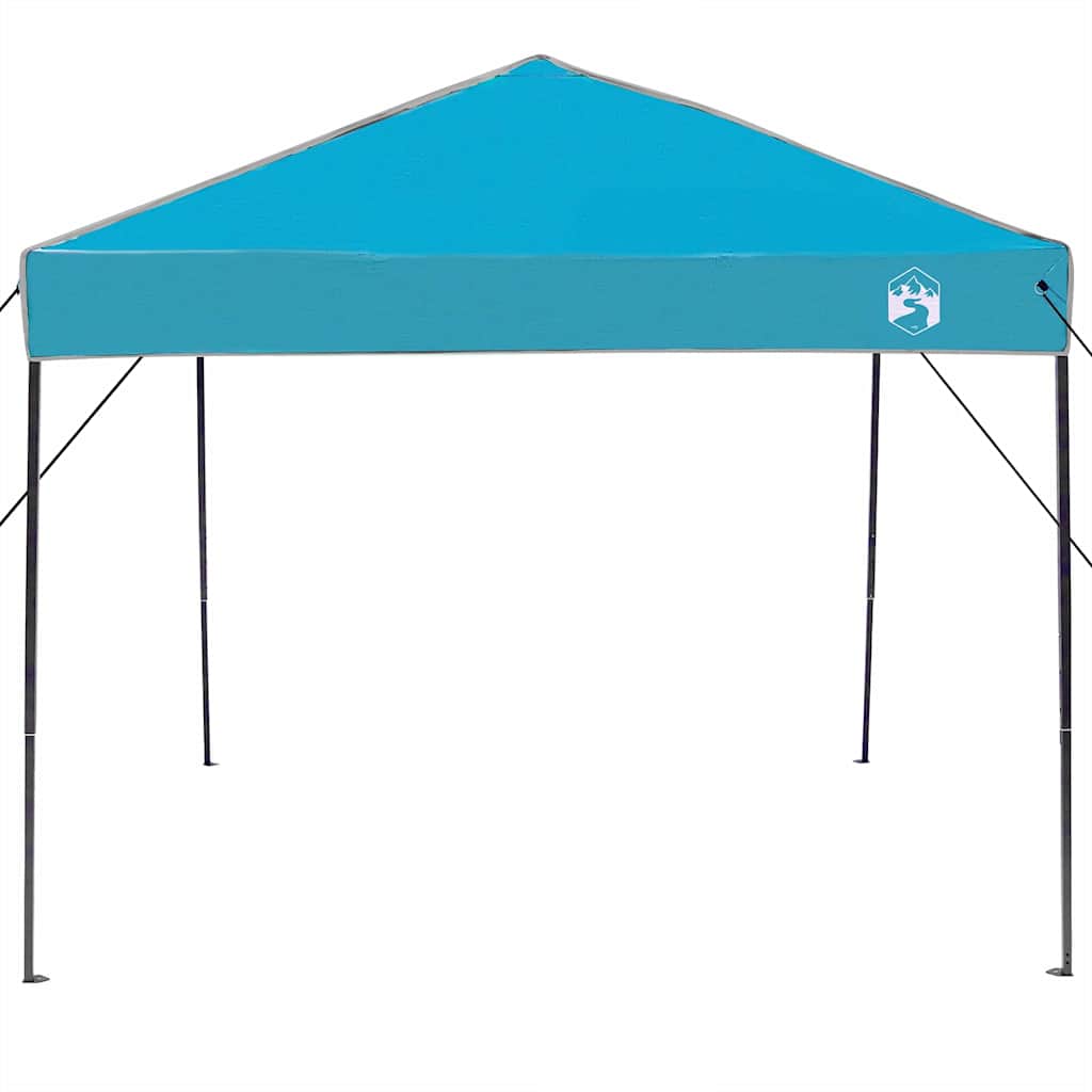 Šator s nadstrešnicom Plava 243 x 243 x 251 cm tkanina