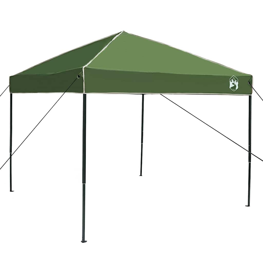 Šator s nadstrešnicom Zelena 243 x 243 x 251 cm tkanina