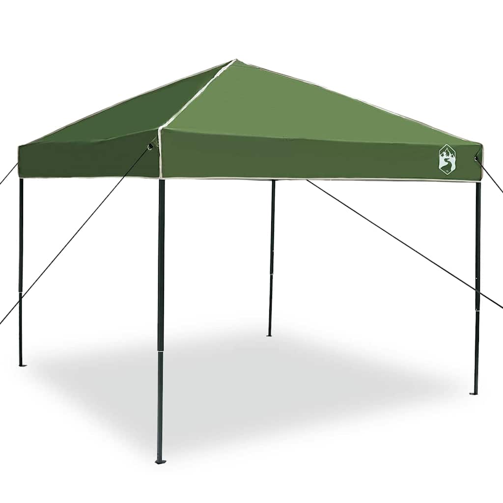 Šator s nadstrešnicom Zelena 243 x 243 x 251 cm tkanina