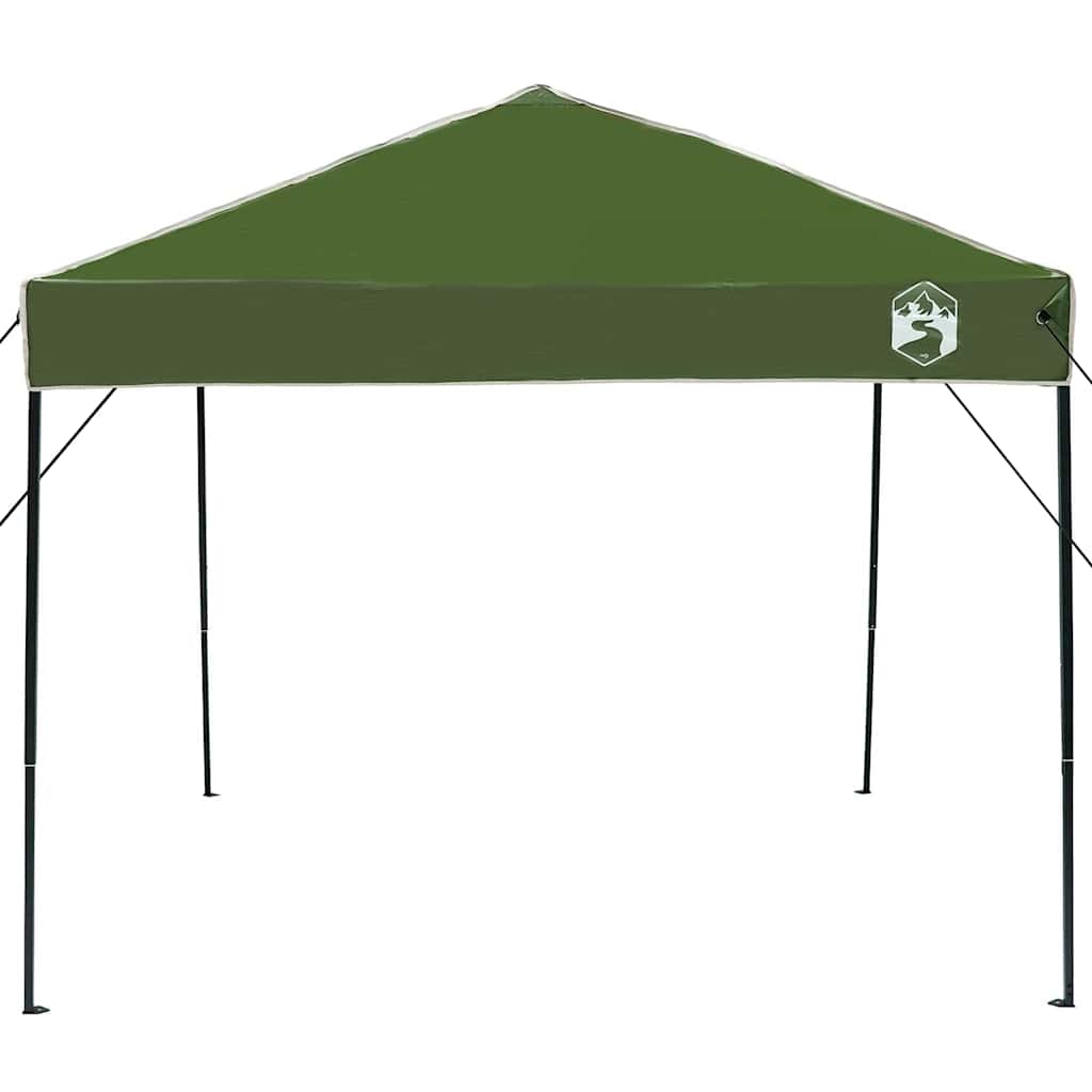 Šator s nadstrešnicom Zelena 243 x 243 x 251 cm tkanina