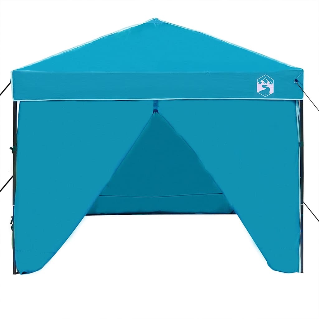 Šator s nadstrešnicom Plava 243 x 243 x 251 cm tkanina