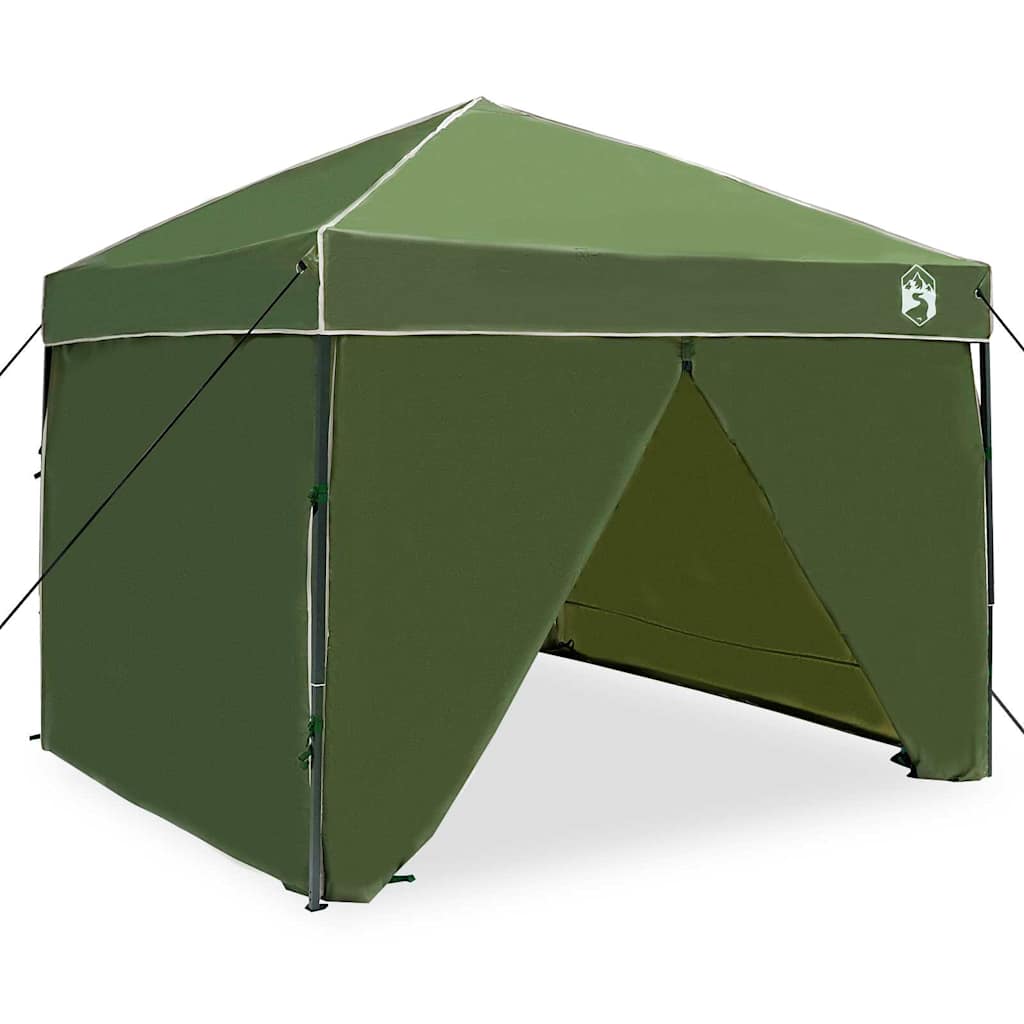 Šator s nadstrešnicom Zelena 243 x 243 x 251 cm tkanina