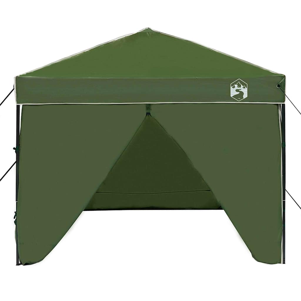 Šator s nadstrešnicom Zelena 243 x 243 x 251 cm tkanina