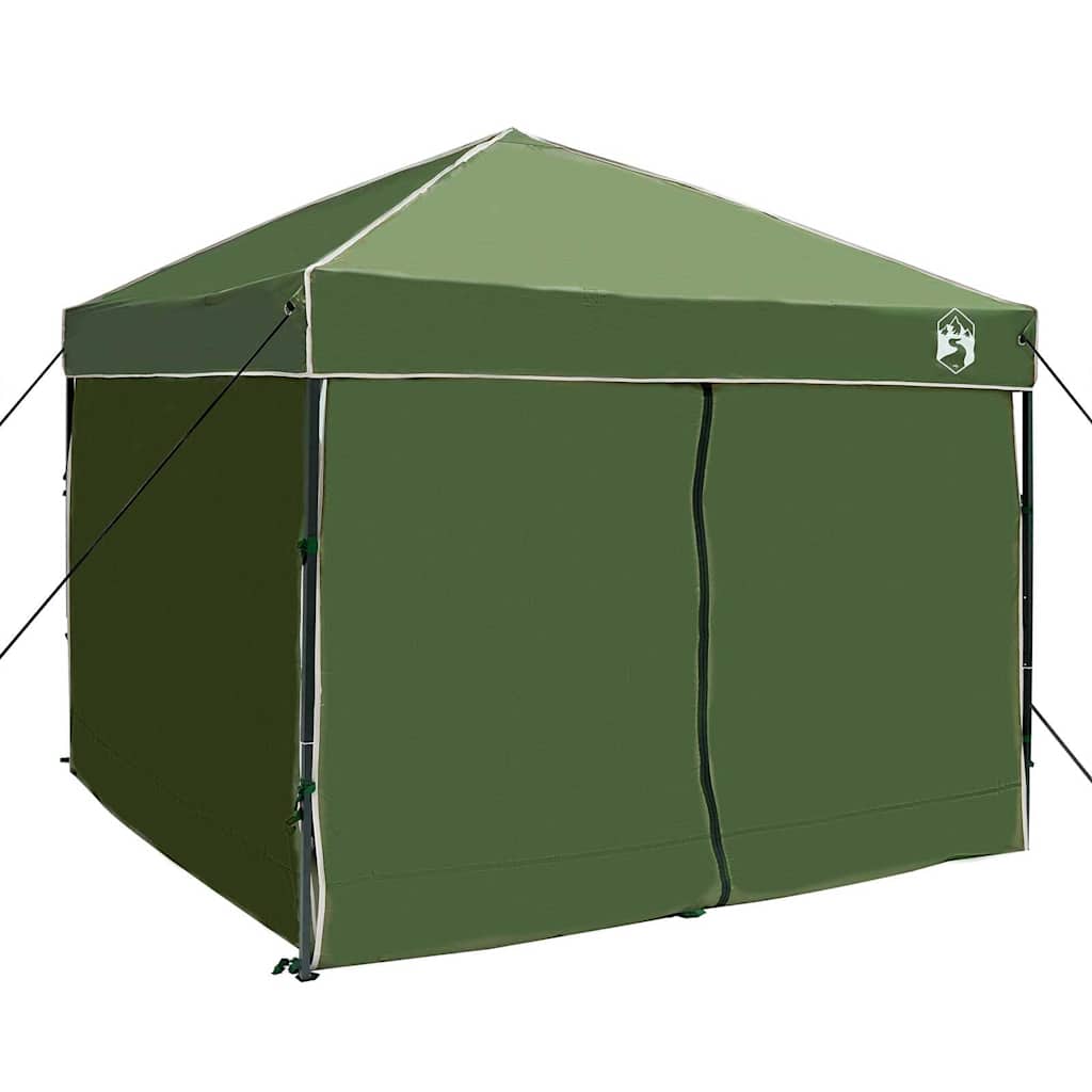 Šator s nadstrešnicom Zelena 243 x 243 x 251 cm tkanina