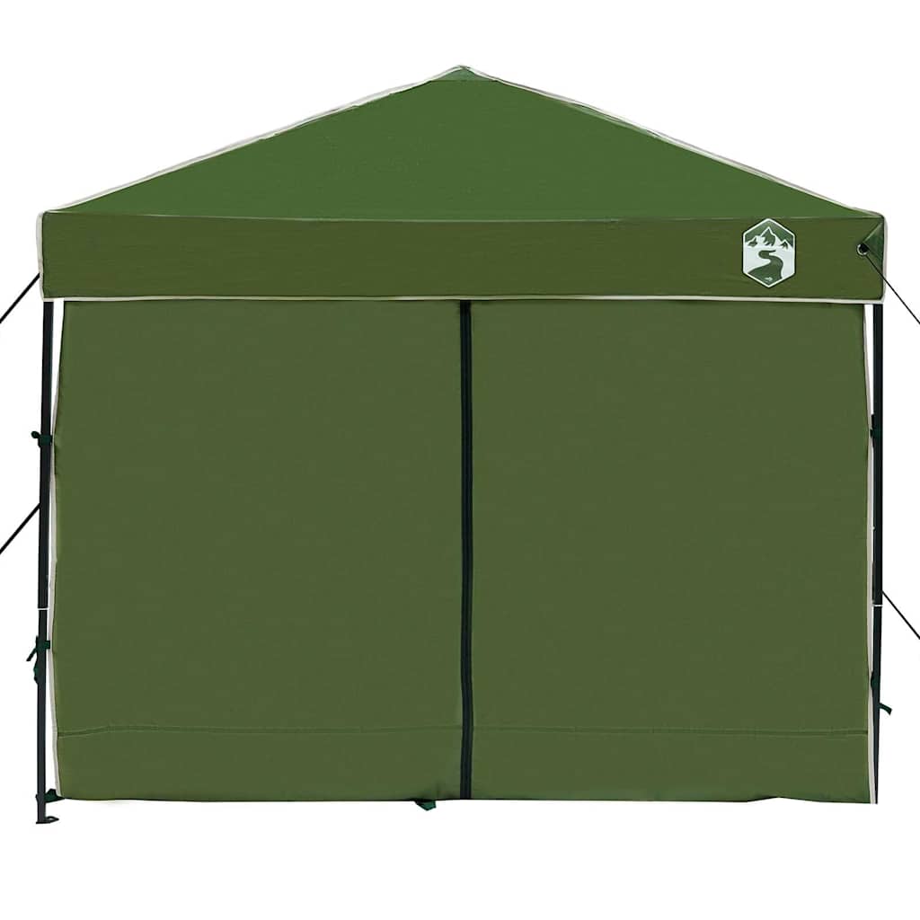 Šator s nadstrešnicom Zelena 243 x 243 x 251 cm tkanina