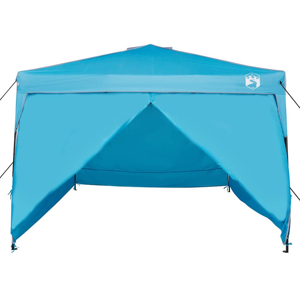 Šator s nadstrešnicom Plava 290 x 290 x 251 cm tkanina