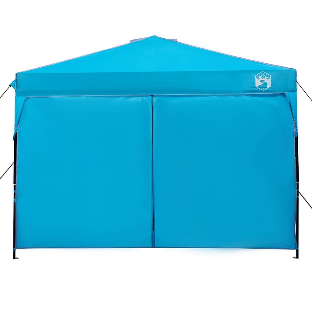 Šator s nadstrešnicom Plava 290 x 290 x 251 cm tkanina