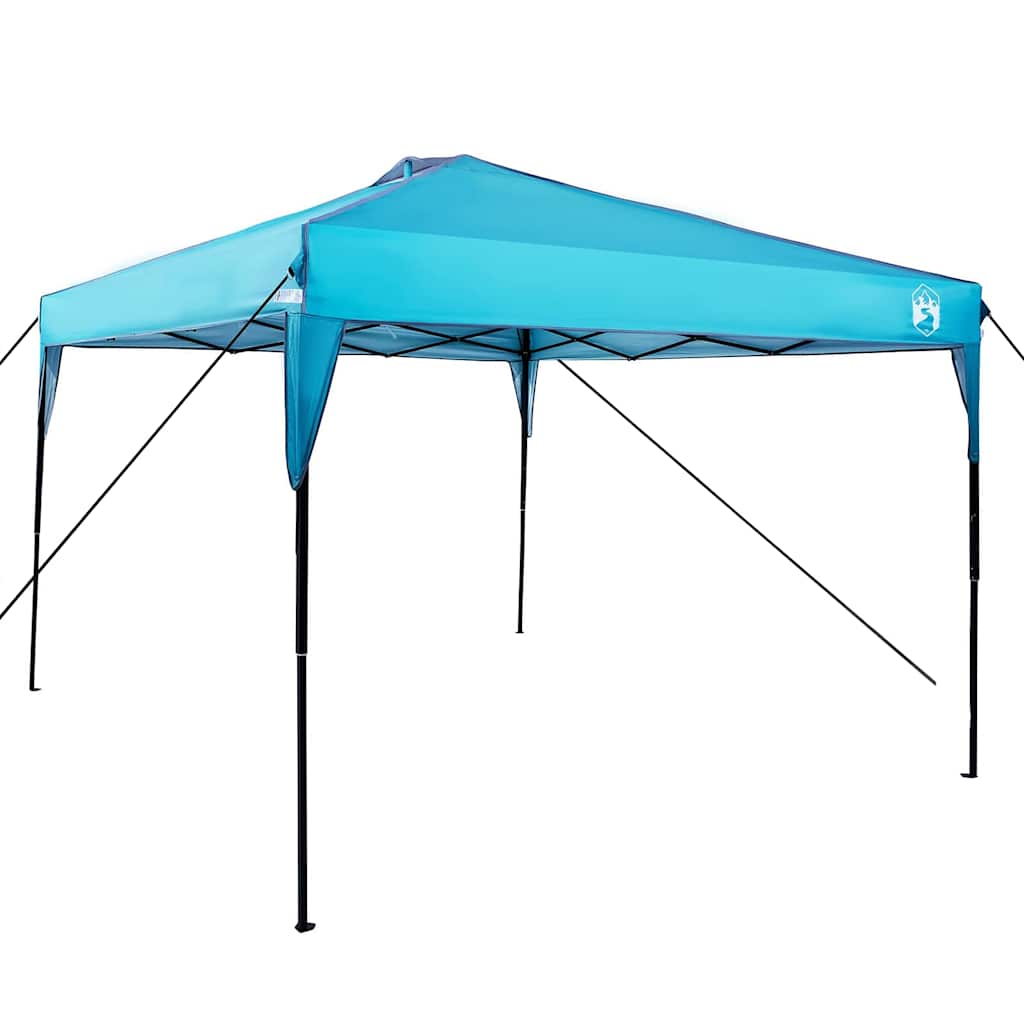 Šator s nadstrešnicom Plava 290 x 290 x 251 cm tkanina