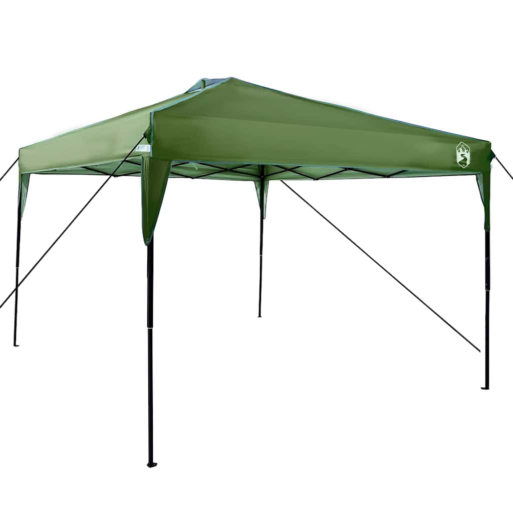 Šator s nadstrešnicom Zelena 290 x 290 x 251 cm tkanina