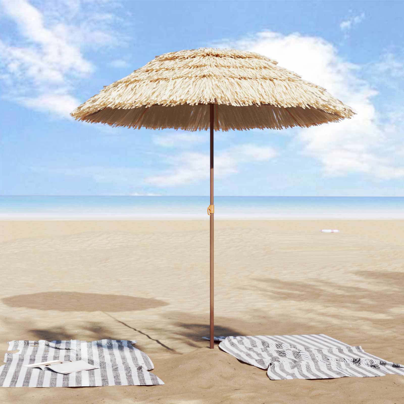 Suncobran za plažu Prirodna 160 x 160 x 196 cm