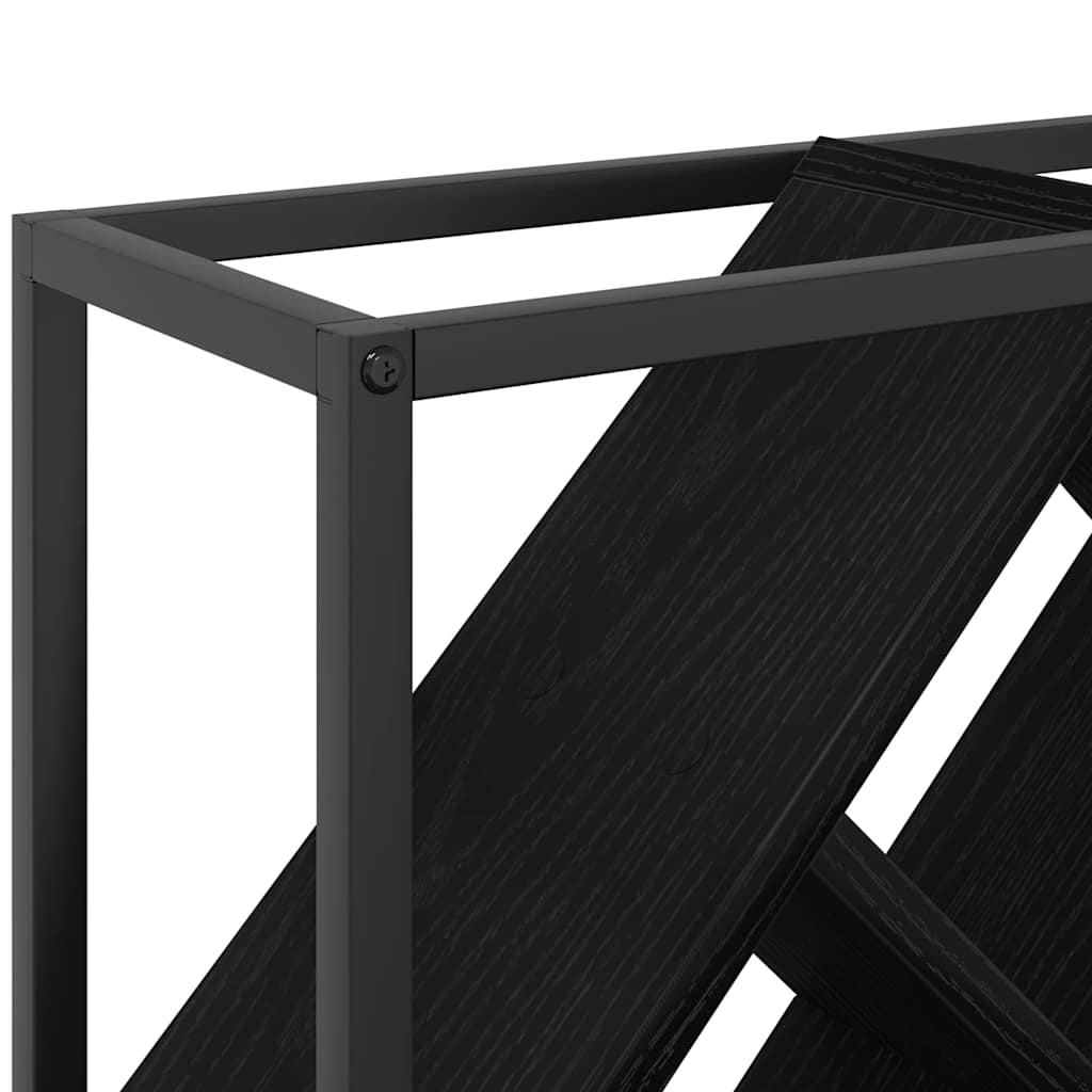 Stalak za vino Crni hrast 51 x 18 x 52,5 cm Konstruirano drvo