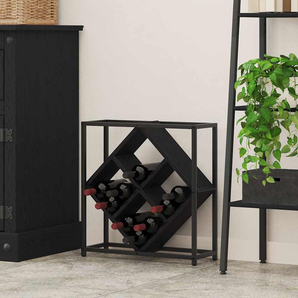 Stalak za vino Crni hrast 51 x 18 x 52,5 cm Konstruirano drvo